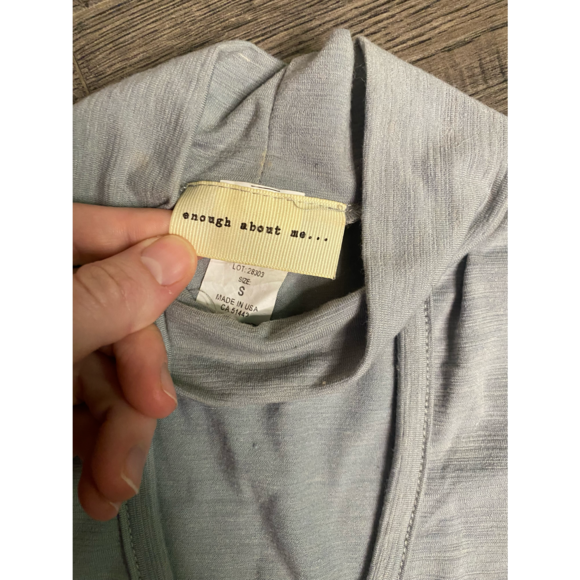 Enough about me crop top size small grey - Picture 2 of 4